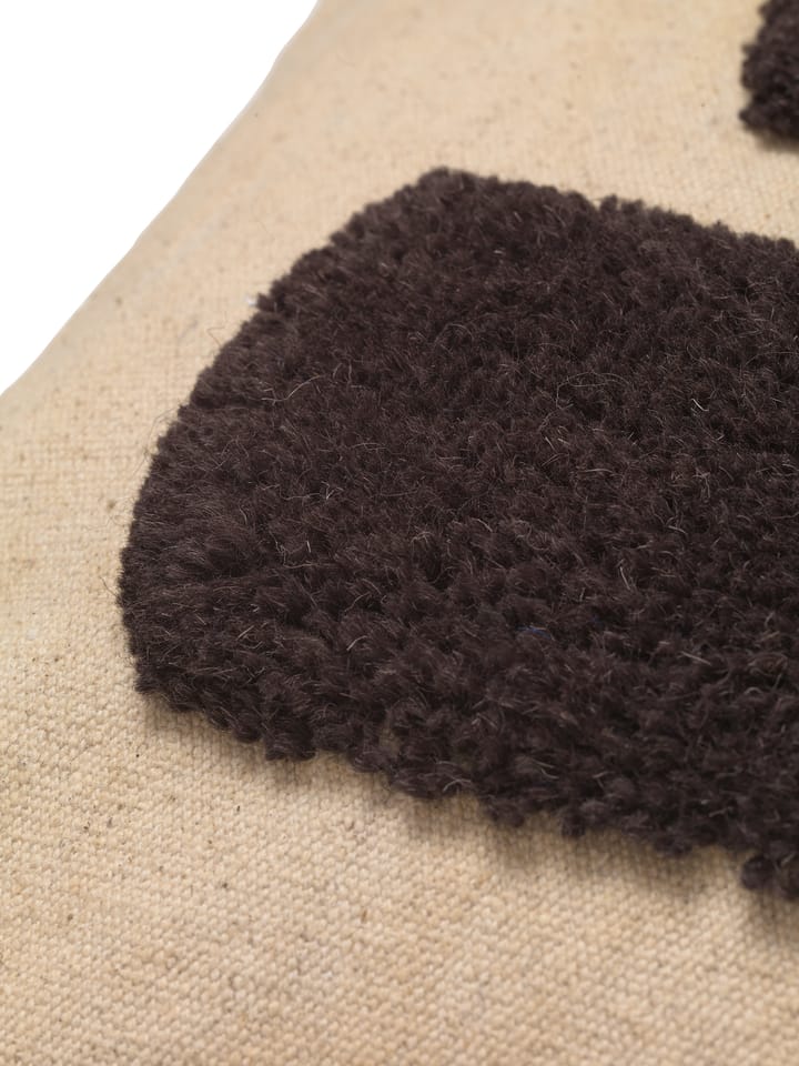 Lay Kissen 50 x 50cm, Sand / Dark Brown ferm LIVING