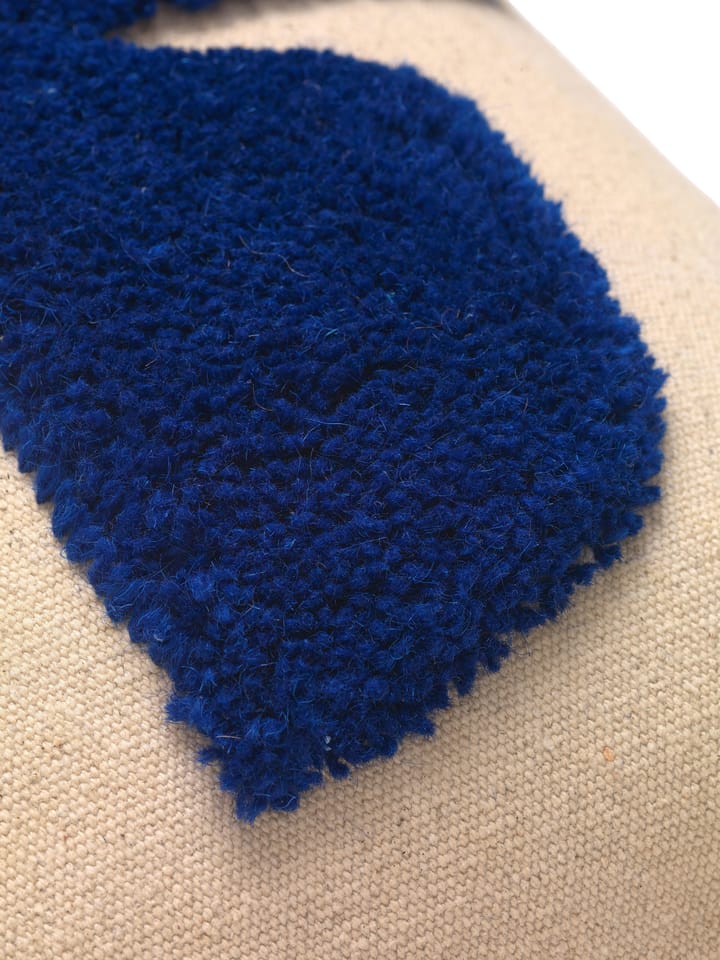 Lay rechteckiges Kissen 40 x 60cm, Sand / Bright Blue ferm LIVING