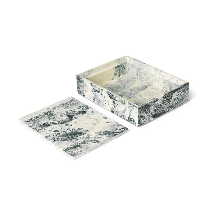 Mist Aufbewahrungsbox 15x20 cm, Emerald-off white ferm LIVING