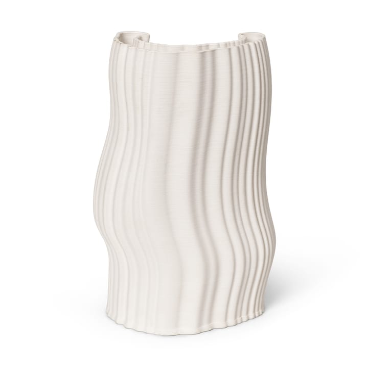 Moire Vase 19 x 30cm, Off-white ferm LIVING