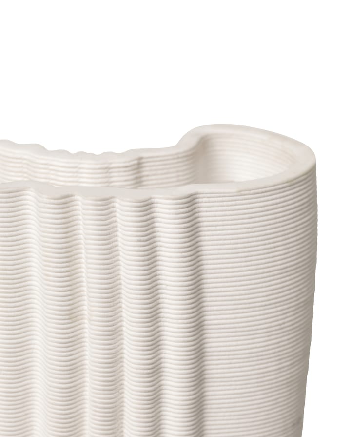 Moire Vase 19 x 30cm, Off-white ferm LIVING