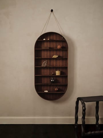 Oval Dorm Wandregal - Smoked oak - ferm LIVING