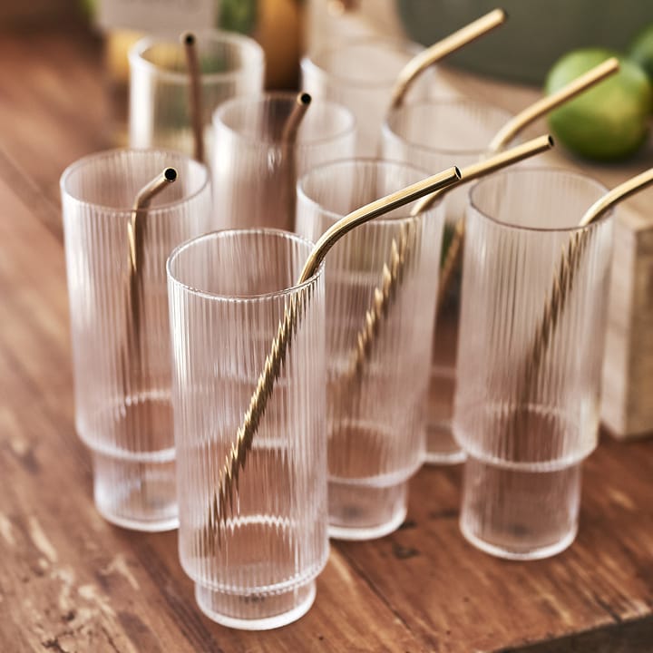 Ripple Longdrink-Glas 4er Pack, Klar ferm LIVING