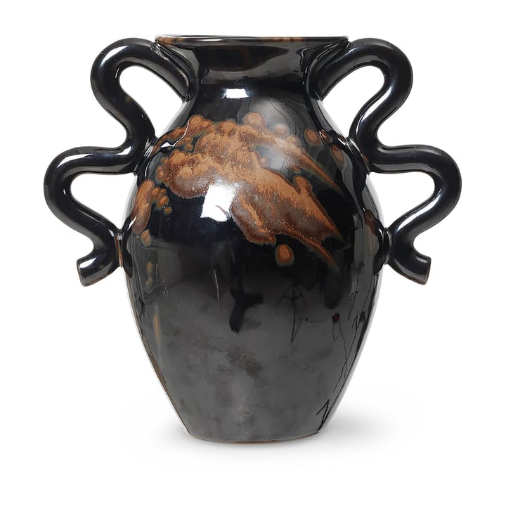 Verso Vase 27cm, Black-brown ferm LIVING