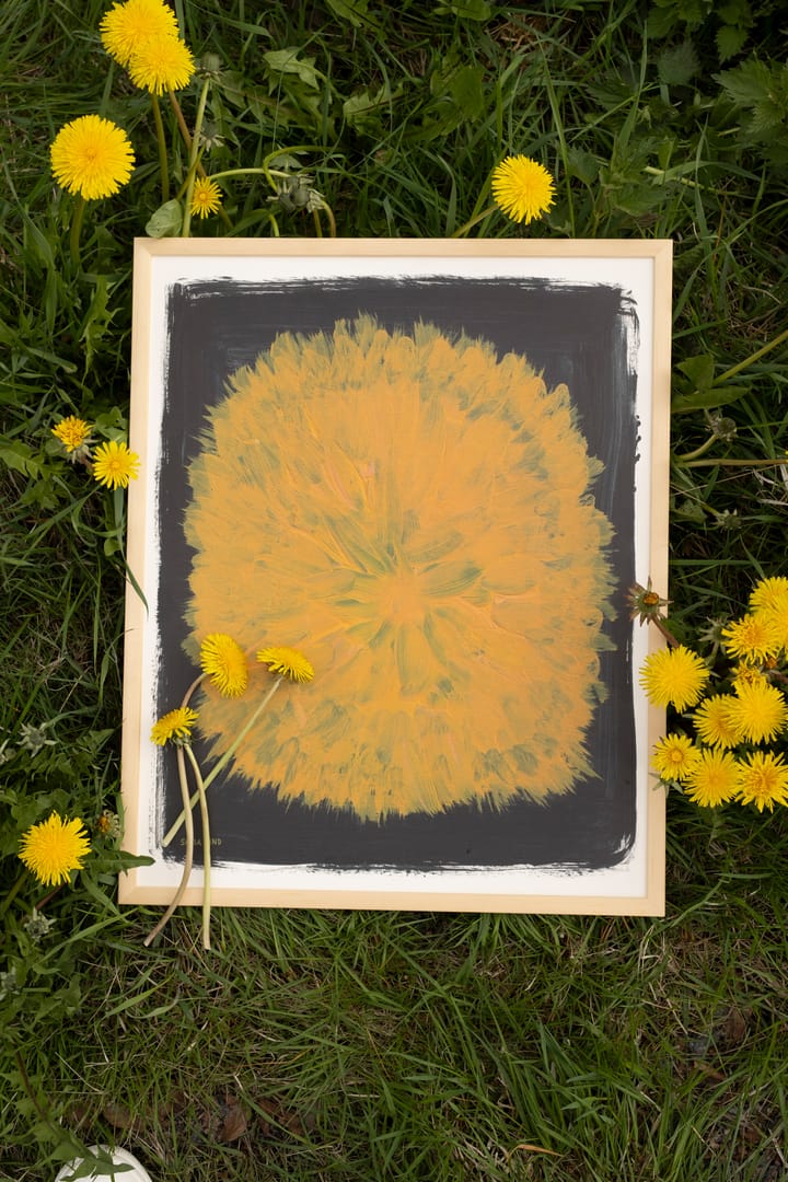 Dandelion Poster 40 x 50cm, Gelb-schwarz Fine Little Day