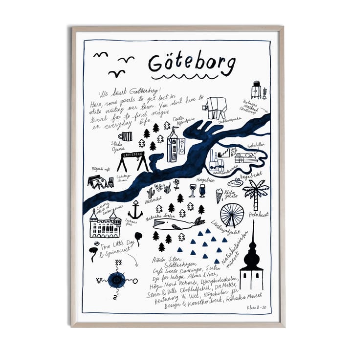 Göteborg Poster, 50 x 70cm Fine Little Day