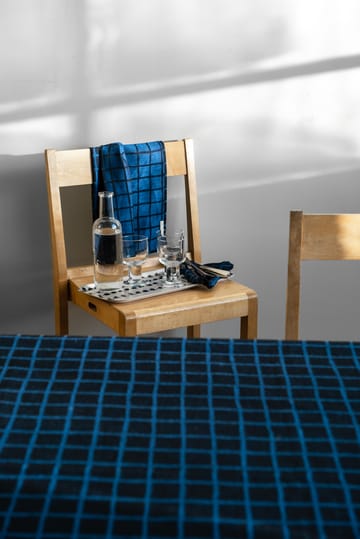 Rutig Jacquard gewebtes Geschirrtuch 47 x 70cm - Blue-black - Fine Little Day