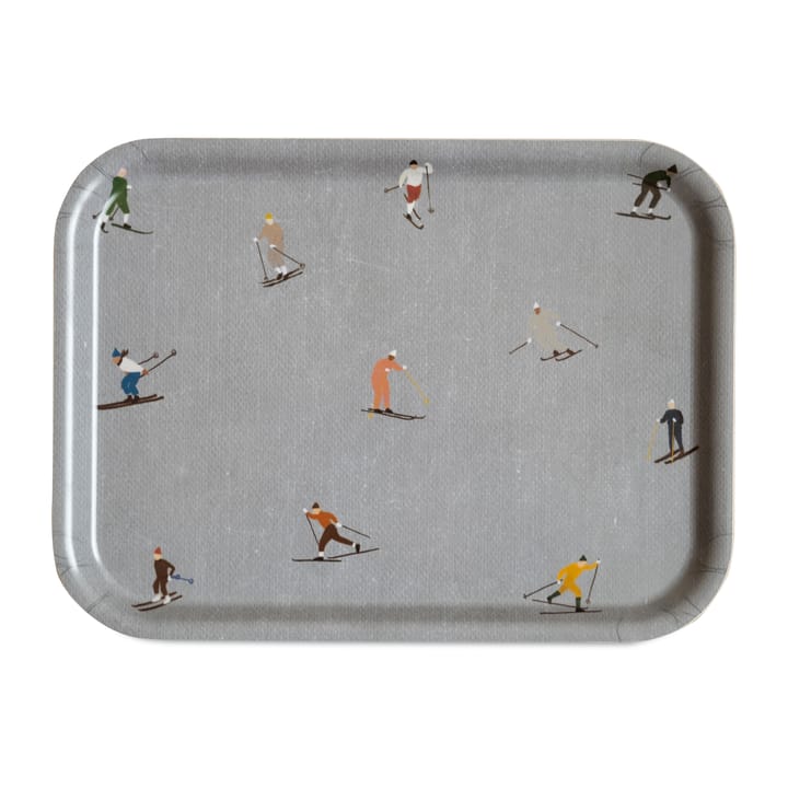 Skiers Tablett 20 x 27cm, Grau Fine Little Day