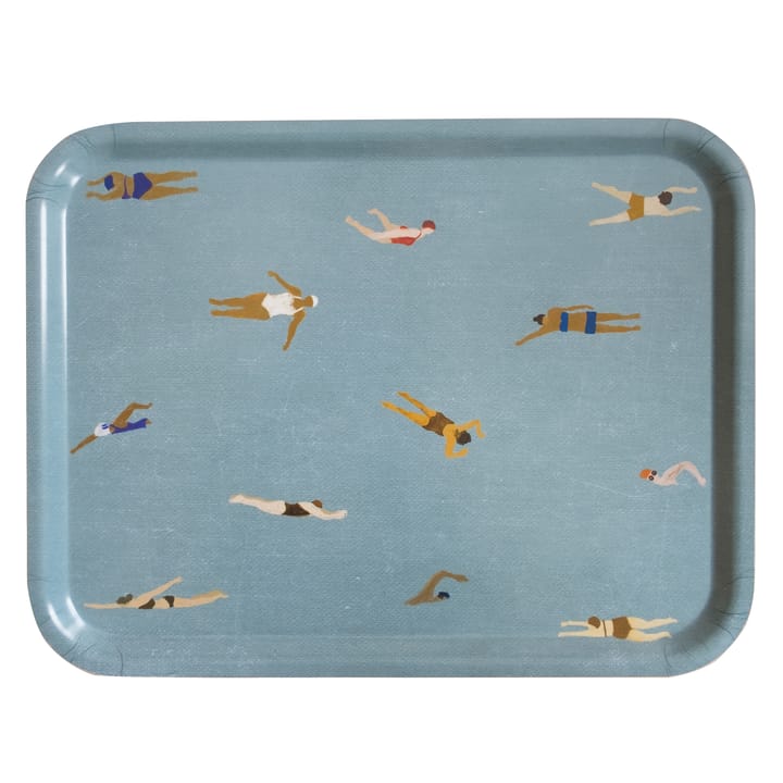 Swimmers Tablett 33 x 43cm, Blau Fine Little Day