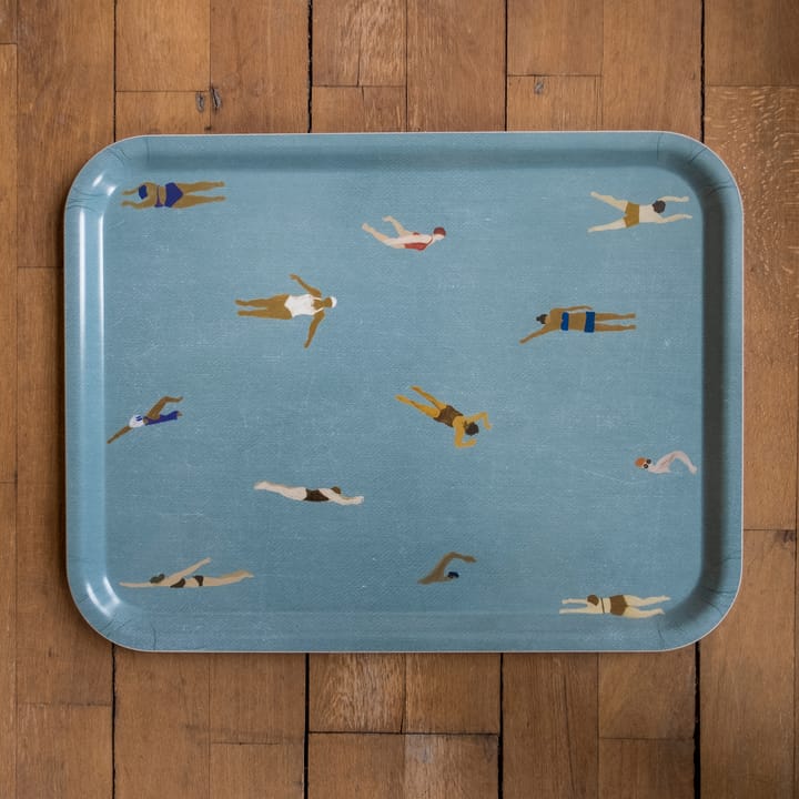 Swimmers Tablett 33 x 43cm, Blau Fine Little Day