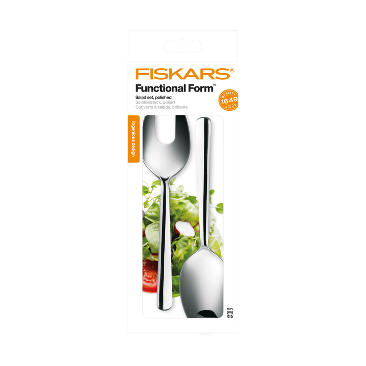 Functional Form Salatbesteck 2 Teile, Blank Fiskars