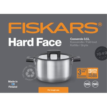 Hard Face Steel Topf mit Deckel - 3,5 L - Fiskars