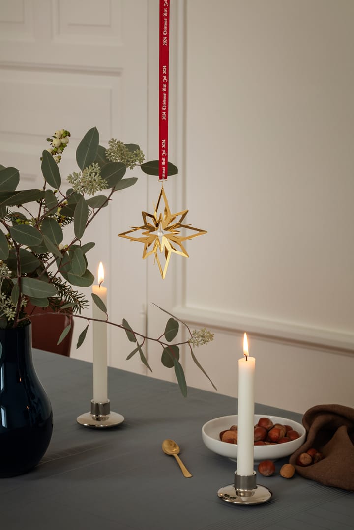 2024 Weihnachtsanhänger Stern , Vergoldet Georg Jensen