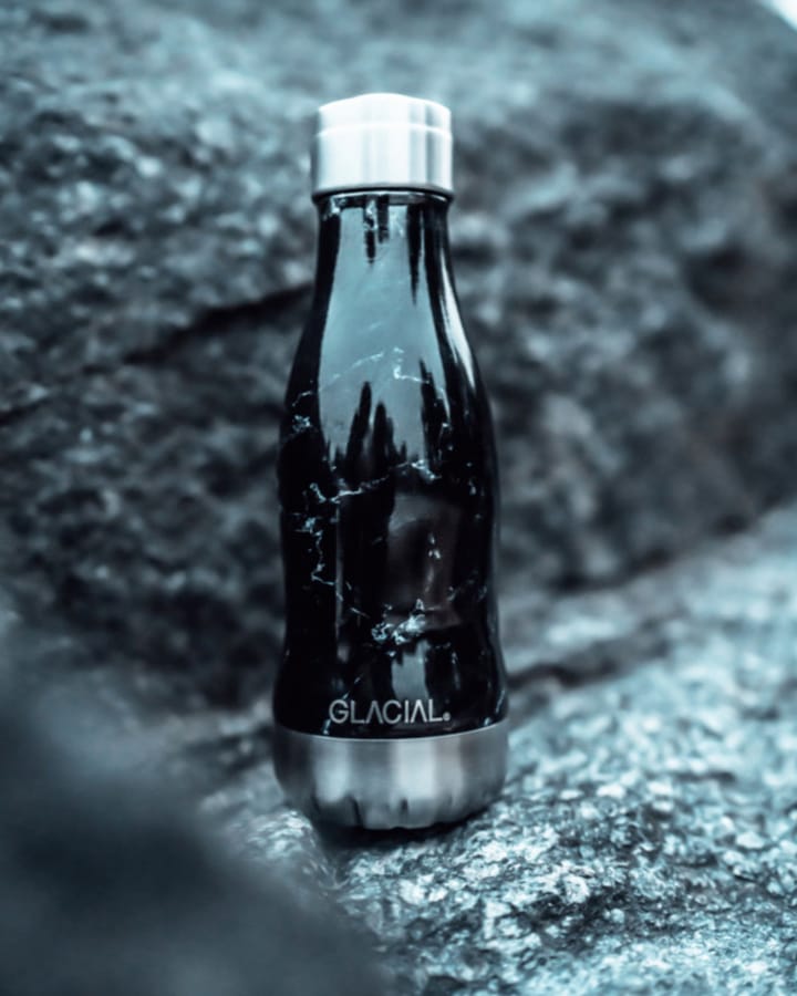 Glacial Wasserflasche 280 ml, Black marble Glacial