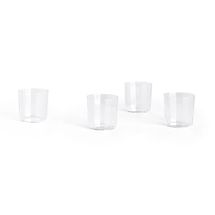 Angle Wasserglas 4er Pack - Wide 7,5 cm - HAY