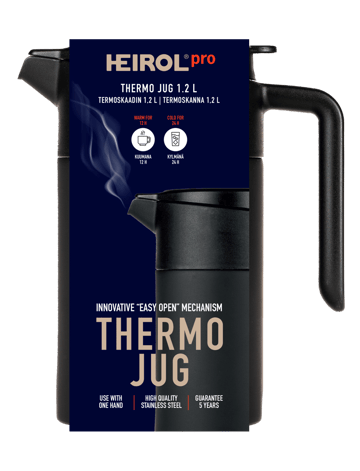 Heirol Thermoskanne 1,2 l - Schwarz - Heirol