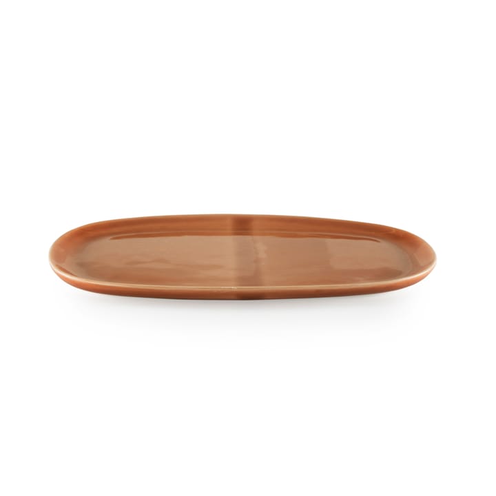 Heirol x Nosse Svelte Teller oval 25cm, Terracotta Heirol