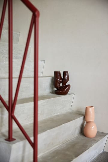 Ceramic organic Vase large 25cm - Espresso - HKliving