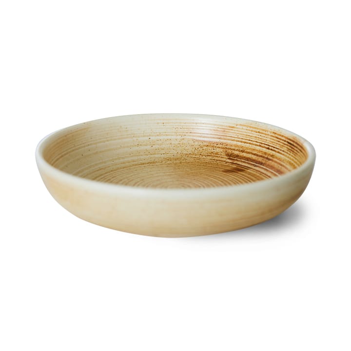 Home Chef tiefer Teller large Ø21,5cm, Rustic cream-brown HKliving