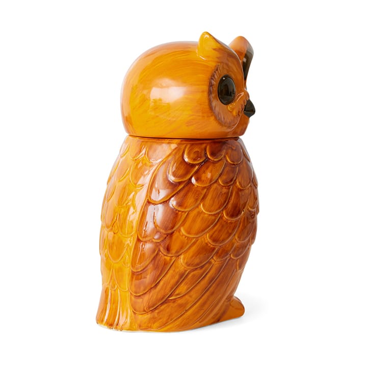 Keramik Owl Aufbewahrungsbehälter, Tangerine HKliving