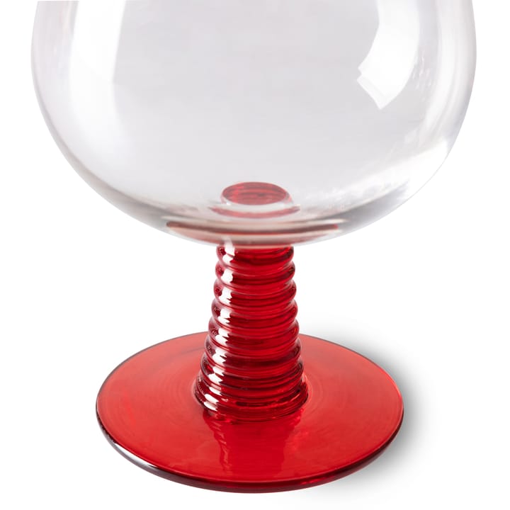 Swirl Weinglas niedrig, Red HKliving