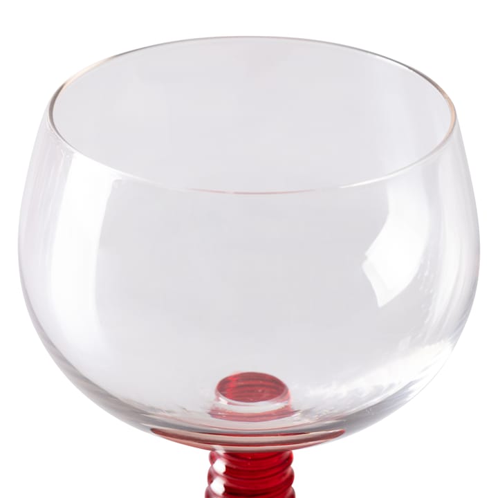 Swirl Weinglas niedrig, Red HKliving