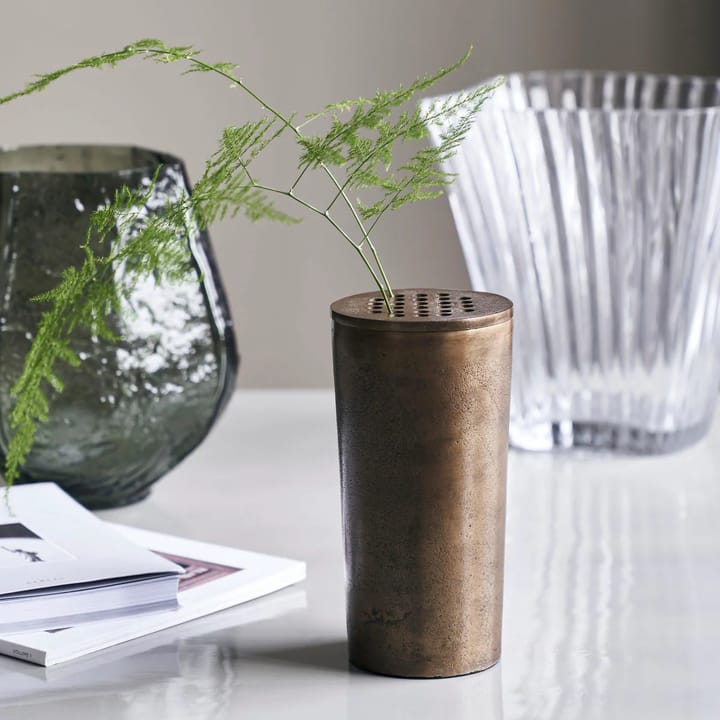 Flow Vase 18cm, Antik Messing House Doctor