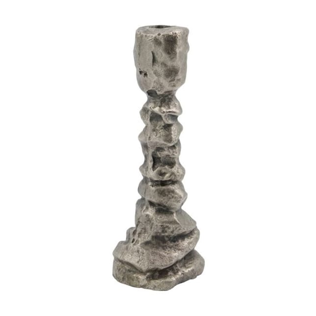 Raku Kerzenhalter antiksilber, 20cm House Doctor