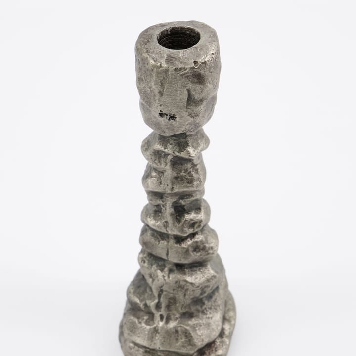 Raku Kerzenhalter antiksilber, 20cm House Doctor