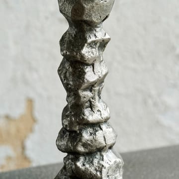 Raku Kerzenhalter antiksilber - 20cm - House Doctor