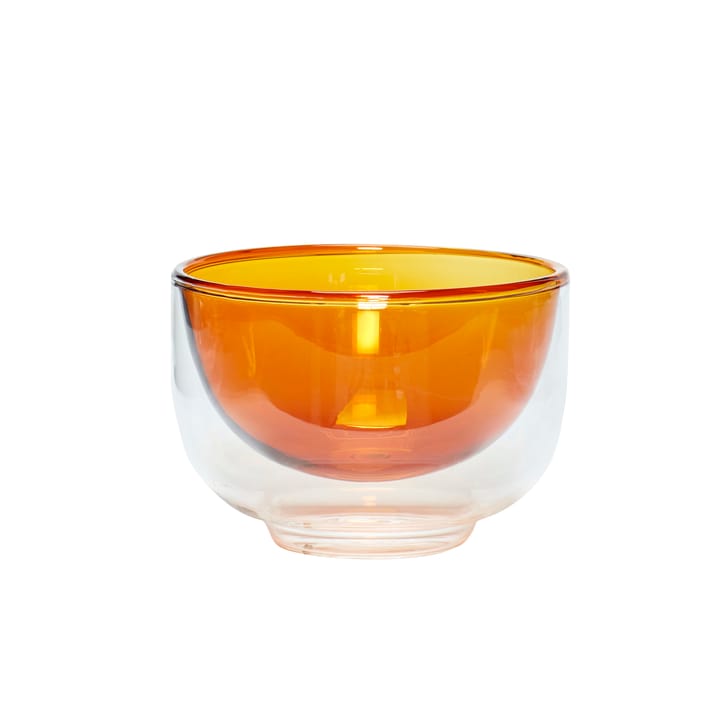 Schale Ø13 cm - Glas klar-amber - Hübsch