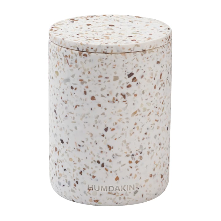 Humdakin Terrazzo Vase mit Deckel Ø 10 cm, Red/Beige Humdakin