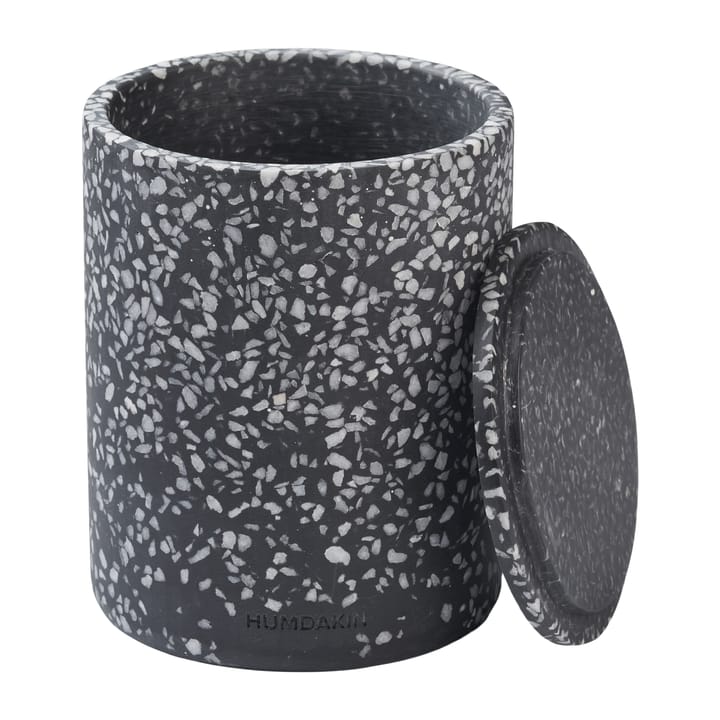 Humdakin Terrazzo Vase mit Deckel Ø 13 cm, Black Humdakin