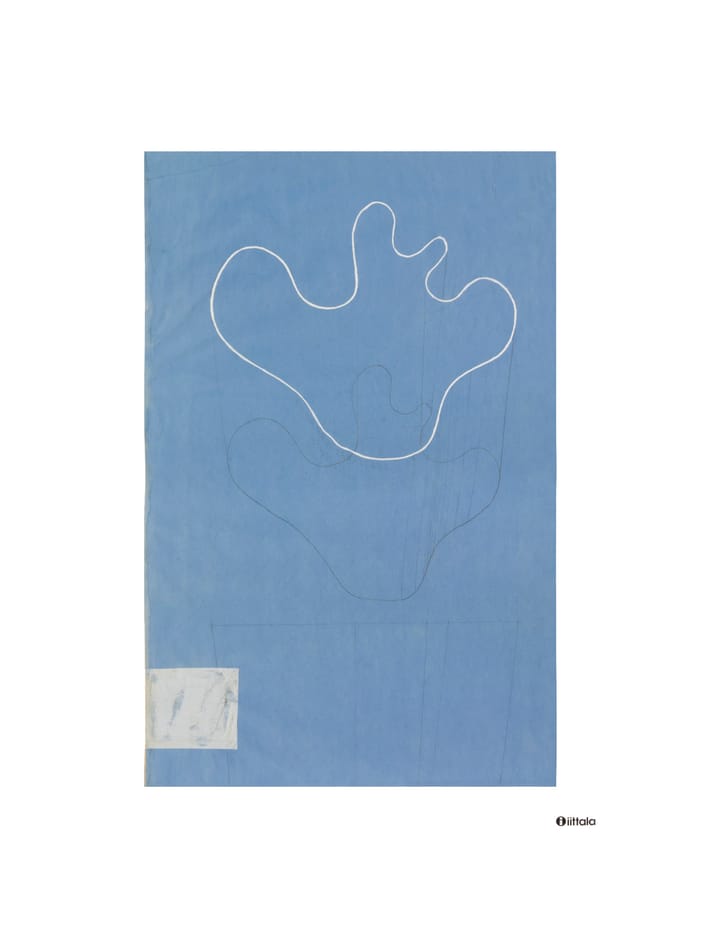 Aalto art Sketch blue Poster, 50 x 70cm Iittala