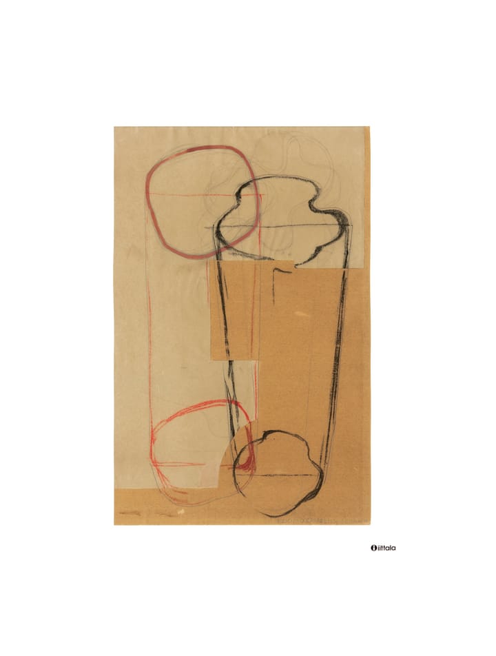 Aalto art Sketch brown Poster - 50 x 70cm - Iittala