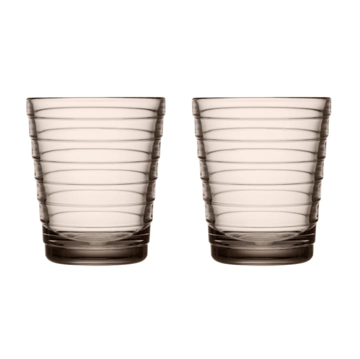 Aino Aalto Wasserglas 22cl im 2er Pack, Leinen Iittala