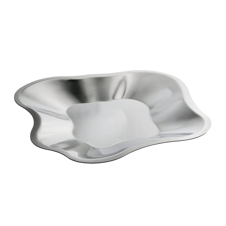 Alvar Aalto Edelstahl-Schale flach, Klein Iittala