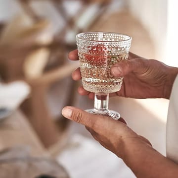 Kastehelmi Wasserglas auf Fuß 26cl 4er Pack - Klar - Iittala