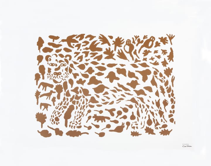 Oiva Toikka Cheetah Poster braun, 50 x 70cm Iittala