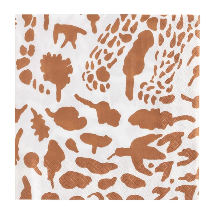 Oiva Toikka Cheetah Serviette 20er Pack - Braun-weiß - Iittala