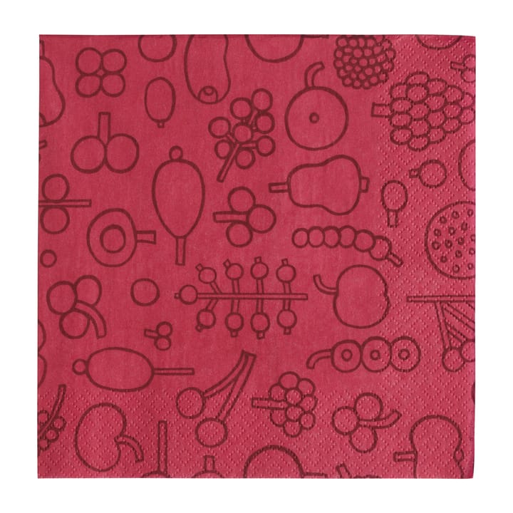 Oiva Toikka Frutta Serviette 20er Pack - Rot - Iittala