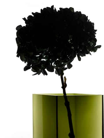 Ruutu Vase 20,5 x 18cm - Moosgrün - Iittala