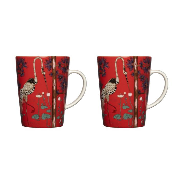 Taika Tasse 40 cl 15-jähriges Jubiläum 2er Pack - Rot  - Iittala