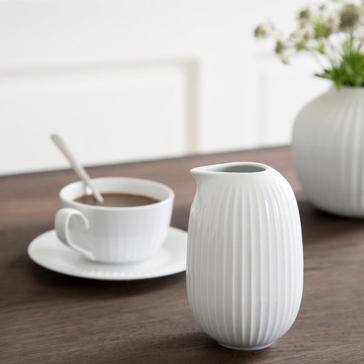 Hammershøi Tasse mit Untertasse, Weiß Kähler