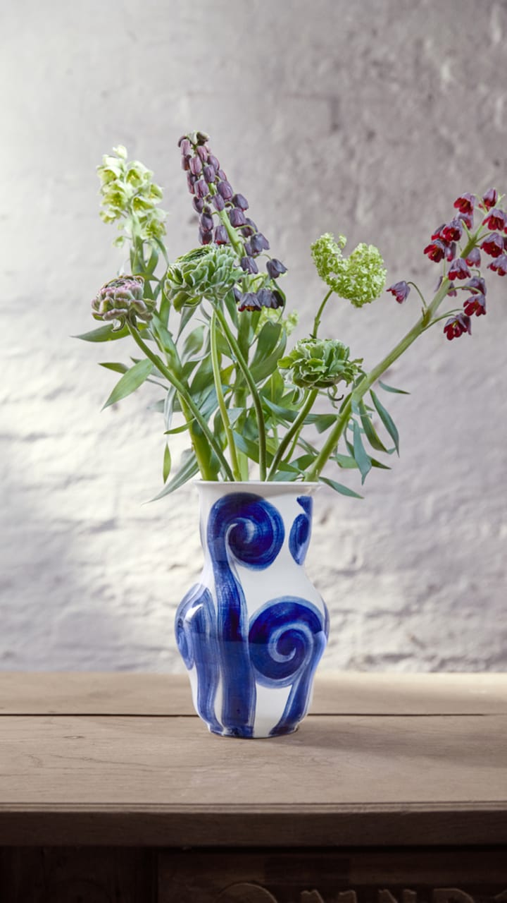 Tulle Vase 22,5cm, Blau Kähler