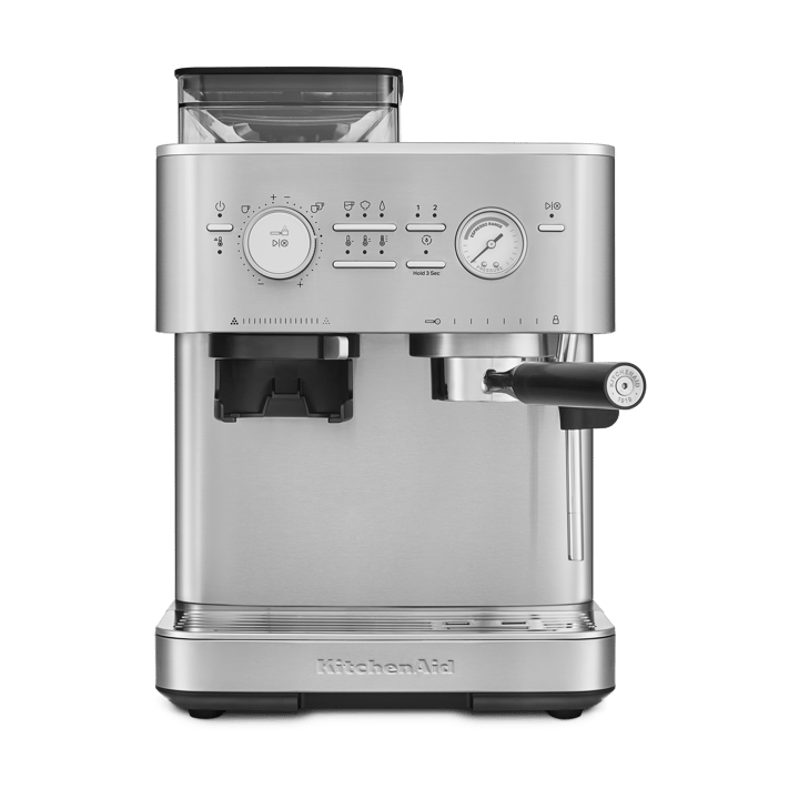 KitchenAid halbautomatische Espressomaschine mit Mühle - Stahl - KitchenAid