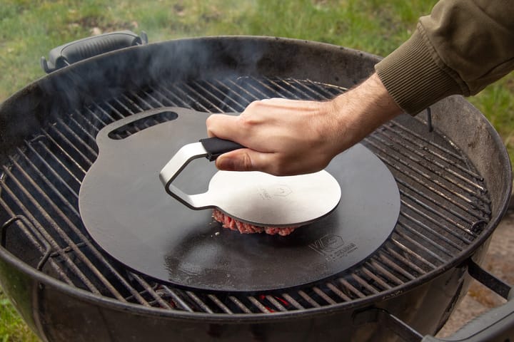 Kockums Burgerpresse mit Griffschutz, Edelstahl-Neopren Kockums Jernverk