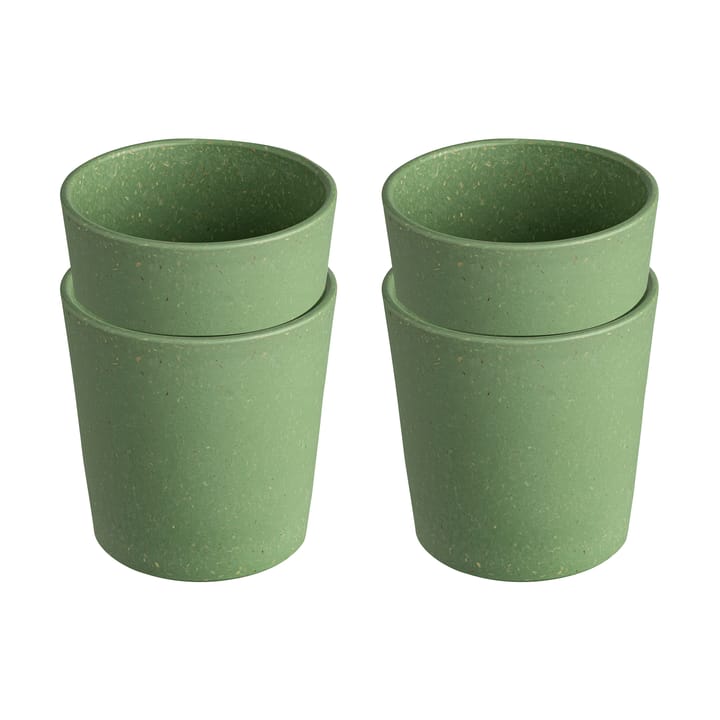 Connect Becher S 19 cl 4er Pack, Nature leaf green Koziol