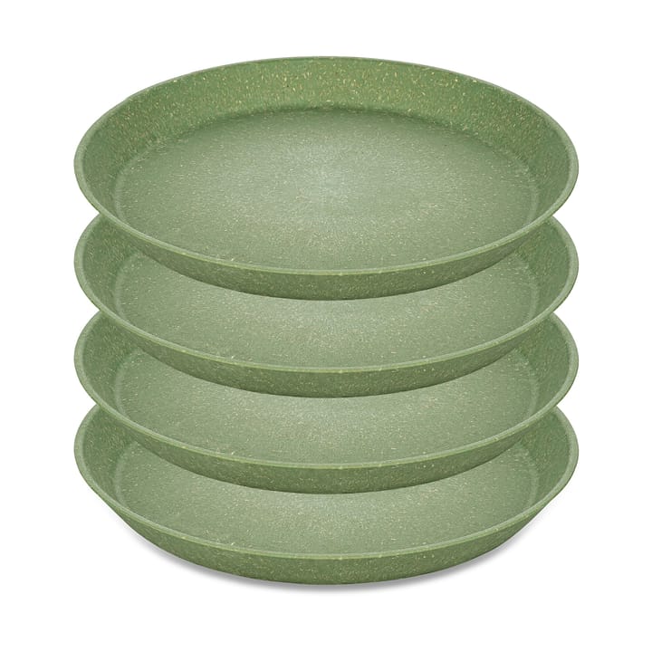 Connect kleiner Teller Ø20,5cm 4er Pack - Nature leaf green - Koziol