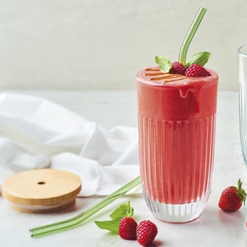 Ouessant Smoothieglas mit Deckel und Strohhalm 43 cl - Transparent - La Rochère